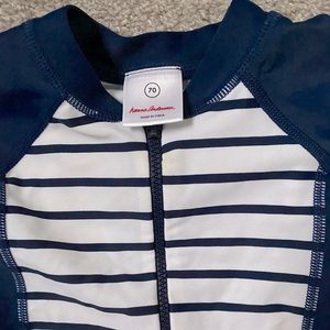 Hanna Andersson navy one piece rash guard